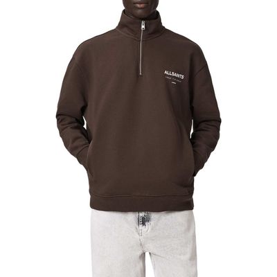 AllSaints AllSaints Underground Oversize Half Zip Pullover