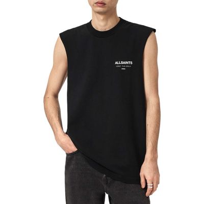 AllSaints AllSaints Underground Sleeveless Crewneck Graphic T-Shirt