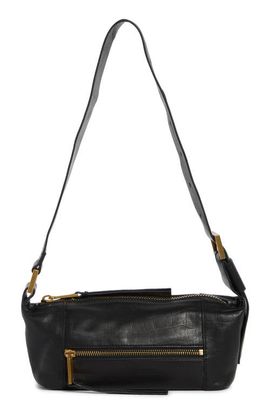 AllSaints AllSaints Vega Croc Embossed Leather Mini Shoulder Bag