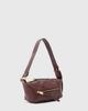 AllSaints AllSaints Vega leather mini shoulder bag in burgundy-Red - 1