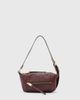 AllSaints AllSaints Vega leather mini shoulder bag in burgundy-Red - 4