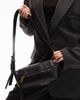 AllSaints AllSaints Vega panel small shoulder bag in black - 3