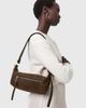 AllSaints AllSaints Vega suede shoulder bag in brown - 2
