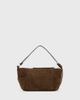 AllSaints AllSaints Vega suede shoulder bag in brown - 4