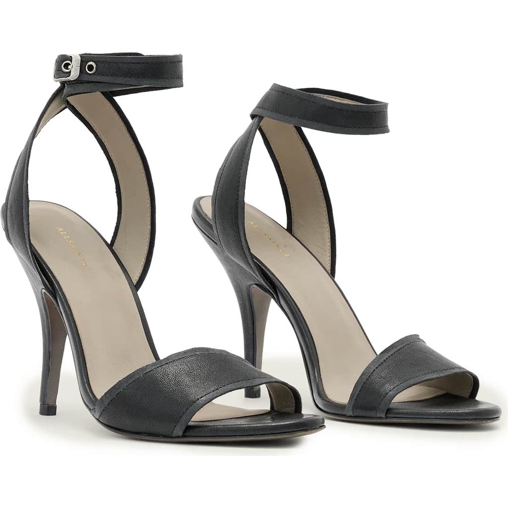 AllSaints AllSaints Vera Leather Ankle Strap Sandal