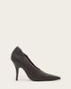 AllSaints AllSaints Vera leather heeled pumps in dark brown - 1