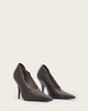 AllSaints AllSaints Vera leather heeled pumps in dark brown - 2