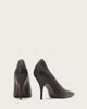 AllSaints AllSaints Vera leather heeled pumps in dark brown - 3