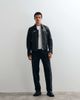 AllSaints AllSaints Verdi zip up sheep leather jacket in black - 1