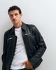 AllSaints AllSaints Verdi zip up sheep leather jacket in black - 2