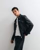 AllSaints AllSaints Verdi zip up sheep leather jacket in black - 3
