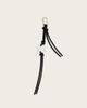 AllSaints AllSaints wishbone leather keyring in black/silver - 1