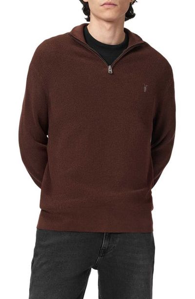 AllSaints AllSaints Wool Blend Quarter Zip Sweater