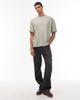 AllSaints AllSaints Xander flocked T-shirt in light green - 2