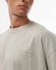 AllSaints AllSaints Xander flocked T-shirt in light green - 4