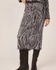 Alma en Pena Alma en Pena Abstract Print Ribbed Midi Skirt - 4