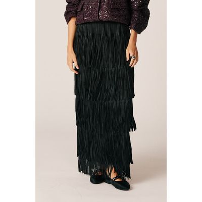Alma en Pena Alma en Pena Covered Skirt With Fringes