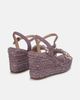 Alma en Pena Alma en Pena Esparto Stone Platform Sandal With Floral Rhinestones - 3