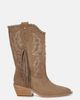 Alma en Pena Alma en Pena Flat Boot with Fringes - 2
