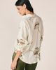 Alma en Pena Alma en Pena Floral Embroidered Linen Blouse - 3