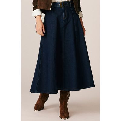 Alma en Pena Alma en Pena Flutter Denim Skirt