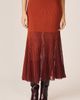 Alma en Pena Alma en Pena Long Ribbed Skirt With Ruffles - 1