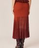 Alma en Pena Alma en Pena Long Ribbed Skirt With Ruffles - 3