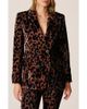 Alma en Pena Alma en Pena Printed Velvet Blazer - 1