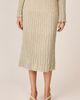 Alma en Pena Alma en Pena Ribbed Midi Skirt With Sequins - 1