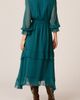 Alma en Pena Alma en Pena Ruffle Dress With Belt - 3