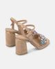 Alma en Pena Alma en Pena Sandal Wide Rhinestones Strap - 3