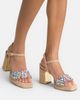 Alma en Pena Alma en Pena Sandal Wide Rhinestones Strap - 4