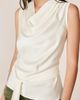 Alma en Pena Alma en Pena Satin Blouse With A Bow At The Waist - 1