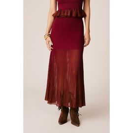 Alma en Pena Alma en Pena Semi-transparent Metallised Skirt