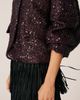 Alma en Pena Alma en Pena Sequin Bomber Jacket - 3