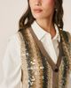 Alma en Pena Alma en Pena Sequin Knit Vest - 5