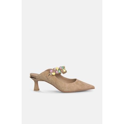 Alma en Pena Alma en Pena Slingback Pumps with Rhinestone Strap