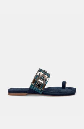 Alma en Pena Alma en Pena Square Toe Beaded Sandal