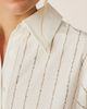 Alma en Pena Alma en Pena Striped Shirt With Sequins - 2