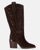 Alma en Pena Alma en Pena Studded Heeled Boot Stones - 2