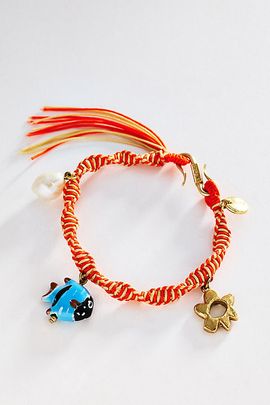 ALÉMAIS ALEMAIS Calypso Macrame Charm Bracelet