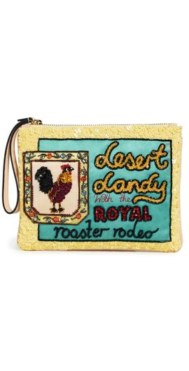 ALÉMAIS ALÉMAIS Ace Rooster Embellished Clutch Multi One