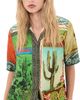 ALÉMAIS ALÉMAIS Ace Silk Button Down Shirt Multi - 1