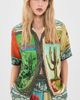ALÉMAIS ALÉMAIS Ace Silk Button Down Shirt Multi - 2