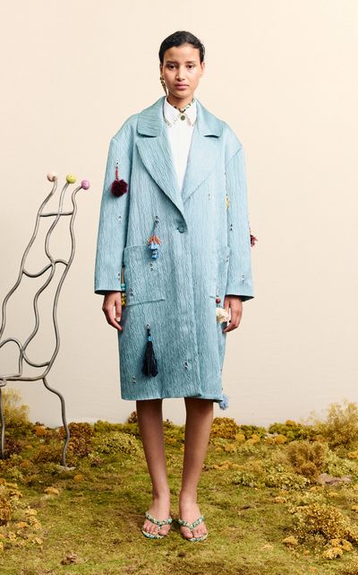 ALÉMAIS ALÉMAIS Collector Embellished WoolBlend Coat