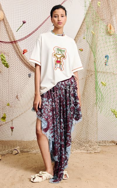 ALÉMAIS ALÉMAIS Dolores Sequined Midi Skirt