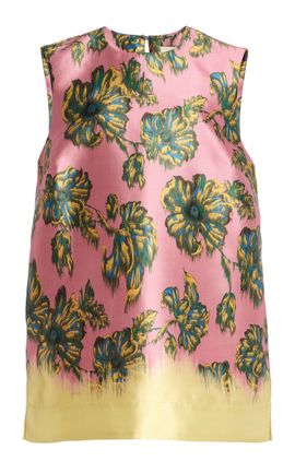 ALÉMAIS ALÉMAIS Faye Floral Satin Tunic Top
