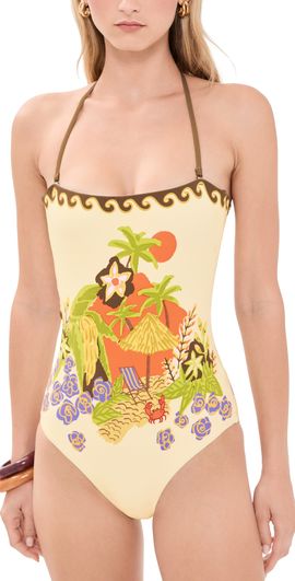ALÉMAIS ALÉMAIS Island Cove One Piece Swimsuit Cream