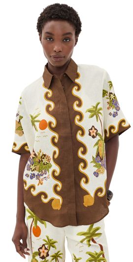 ALÉMAIS ALÉMAIS Island Cove Shirt Cream