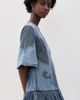ALÉMAIS ALÉMAIS Jesse Denim Applique Mini Dress Blue - 4